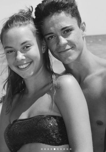 Elisa Graziani and Giacomo Raspadori first met at beach volleyball